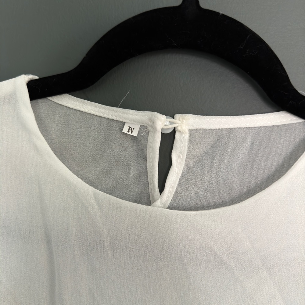 Mud Pie Flutter Sleeve Top, New - image 2